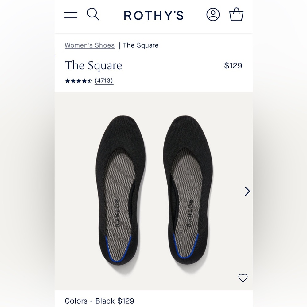 Rothy’s The Square Flats 7.5